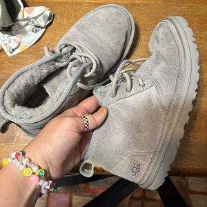 Grey Ugg ankle boots